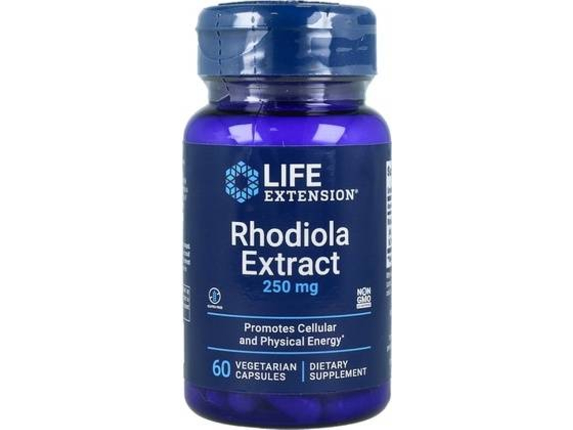 Suplemento Alimentar LIFE EXTENSION Extrato De Rhodiola (60 cápsulas vegetais)