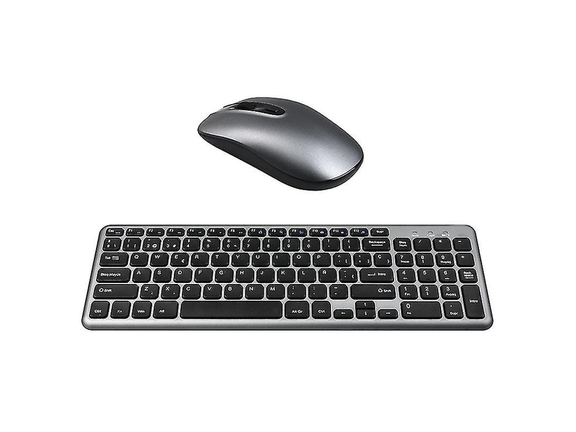 Conjunto De Teclado E Mouse Sem Fio Aquaforge (2 Peças)