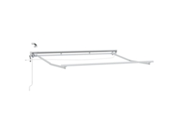 Conjunto 1 Toldo Retrátil Vidaxl Branco Alumínio (3 X 2,5 M)
