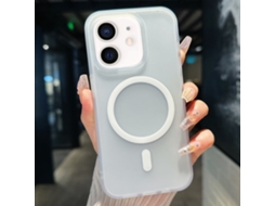 Capa Transparente Híbrida Para Iphone 12 - Tpu E Pc Com Magsafe - Branca