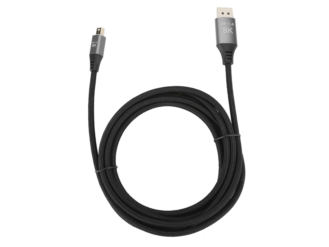 Cabo Mini Dp Para Dp Versão 1.4 4k144hz Fio Hd Bidirecional Para Computadores Tvs 3m