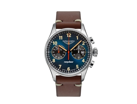 Bauhaus Aviation Tornado 27723, relógio de 42 mm Bhu