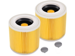 Filtro de cartucho de 2 pacotes para Wd3 Premium Wd2 Wd3 Wd3p Wd3 Mv2 Mv3 Filtro Wd3 Substituição do filtro para aspirador Krcher 6.414-552.0/6414552