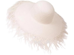 Chapéu De Palha de Aba Larga, Chapéu de Praia Vazado, Tído À Mão, Unissex, Feminino, Bege, Tamanho Único