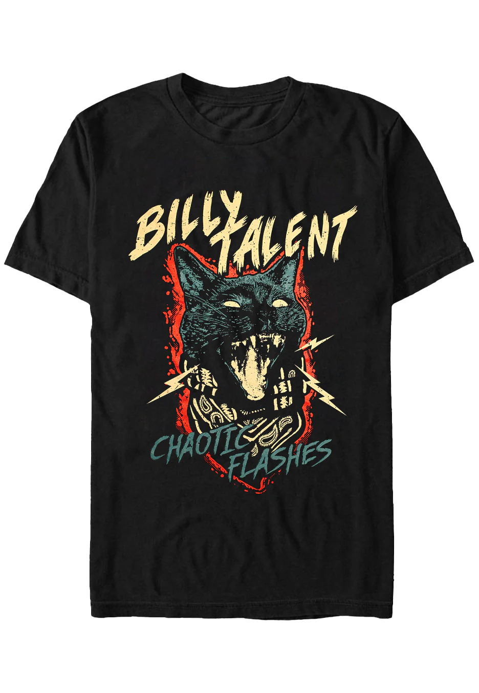 Size:xl Rockinstone Billy Talent - Chaotic Flashes - T-shirt Unisex Adults