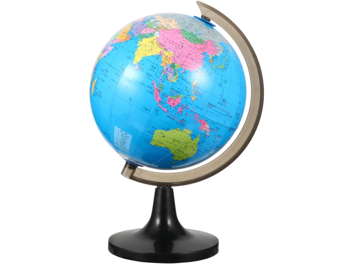Besportble Globo Terrestre Giratório Grande de Mesa Educativo para Meninos e Meninas Decoração Sala Aula Geo