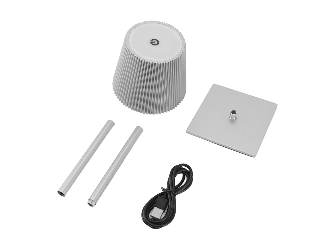 Lâmpada de Mesa Sem Fio Led Recarregável 3600mah com 3 Cores e Dimmer Contínuo | S/MARCA