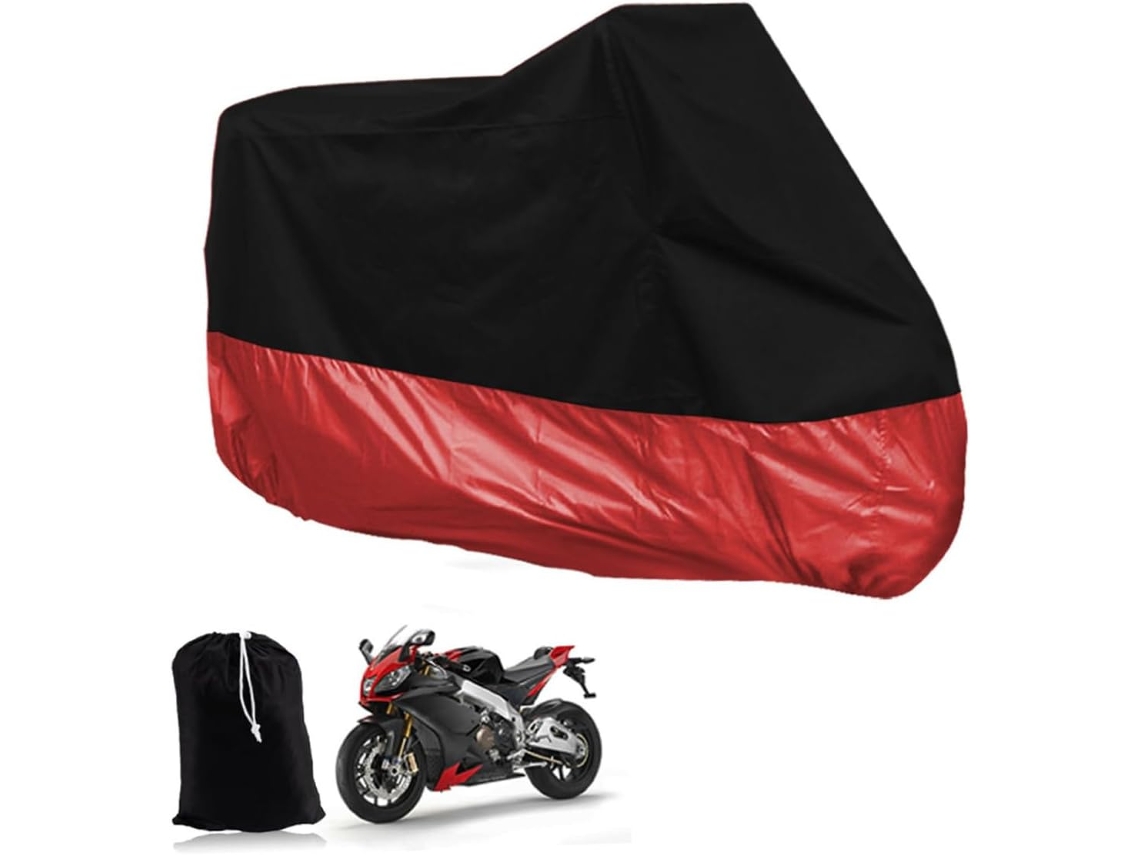 Capa Para Motocicleta Aboofan, Tamanho Gg, Poliéster Resistente, Alça Ajustável, Proteção Contra Poeira, Chuva E Raios