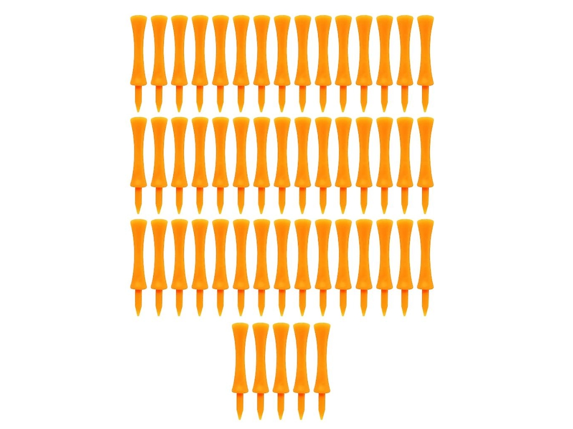 Tees De Golfe, 6 Cores Com 50 Unidades Cada, Tamanhos Variados 70 Mm/57 Mm/51 Mm/45 Mm/38 Mm/32 Aquaforge