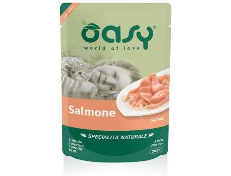 Ração para Gatos  (70 g - Húmida - Sabor: Salmão)