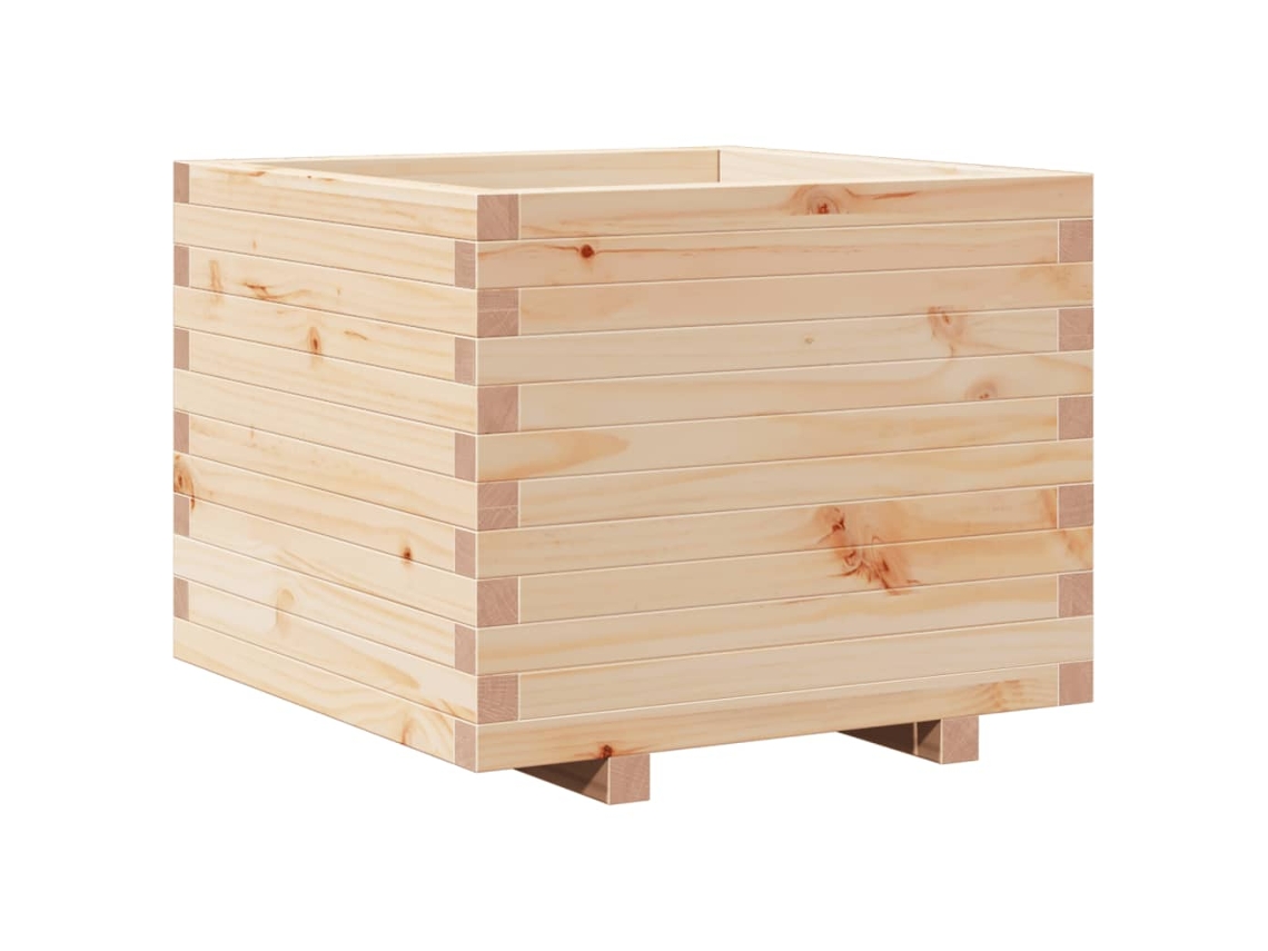 Floreira de jardim VIDAXL Marrom Madeira (60x60x49.5 cm)