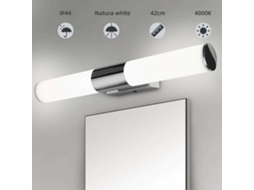 Luz Led Para Espelho De Casa De Banho Cromada Sem Perfuração