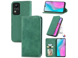Capa De Celular Em Couro Magnético Com Toque Retrô Para Infinite Note 11