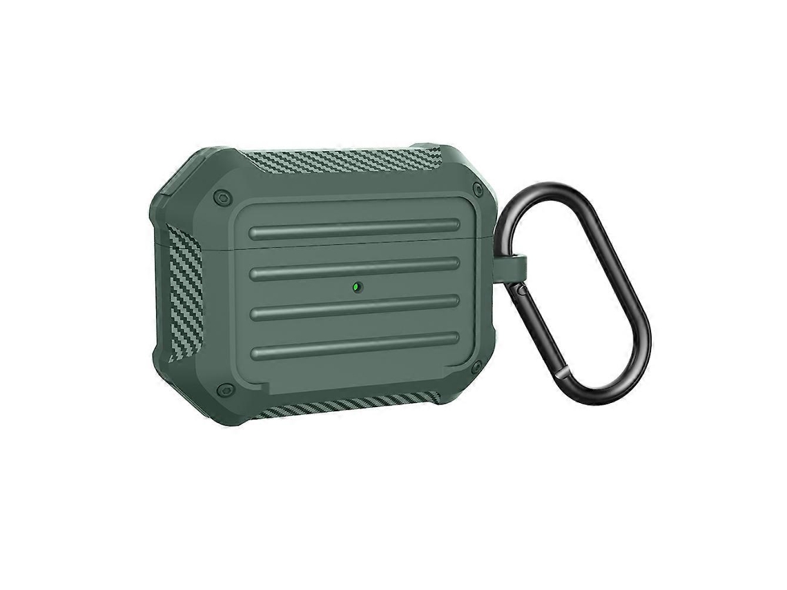 Camada protetora de TPU resistente a impactos com fibra de carbono para AirPods Pro GIECY