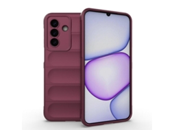 Capa Halinuia Para Samsung Galaxy A27 5g Magic Shield Tpu Flanel (vinho)