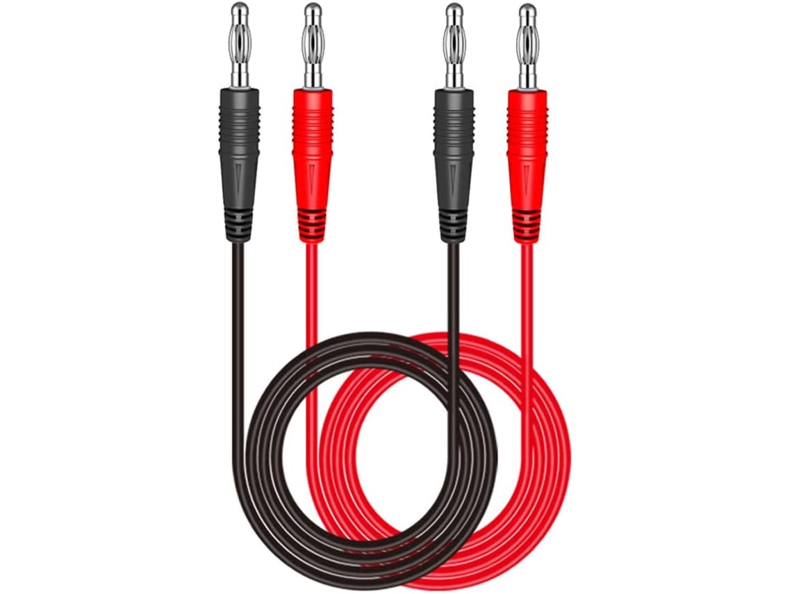 Cabos De Teste Eletrônico Para Multímetro Com Conectores Banana De 4 Mm. Aquaforge