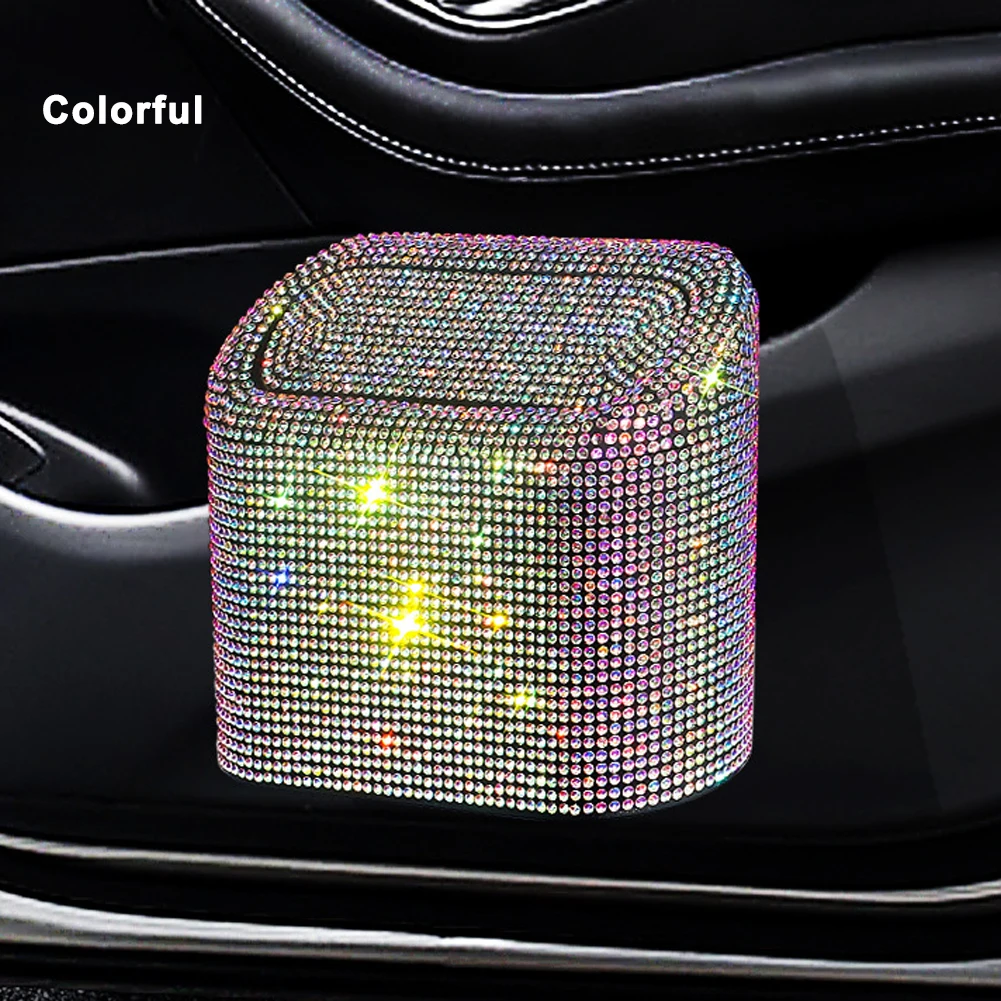 Lixeira De Carro Com Cristal De Diamante