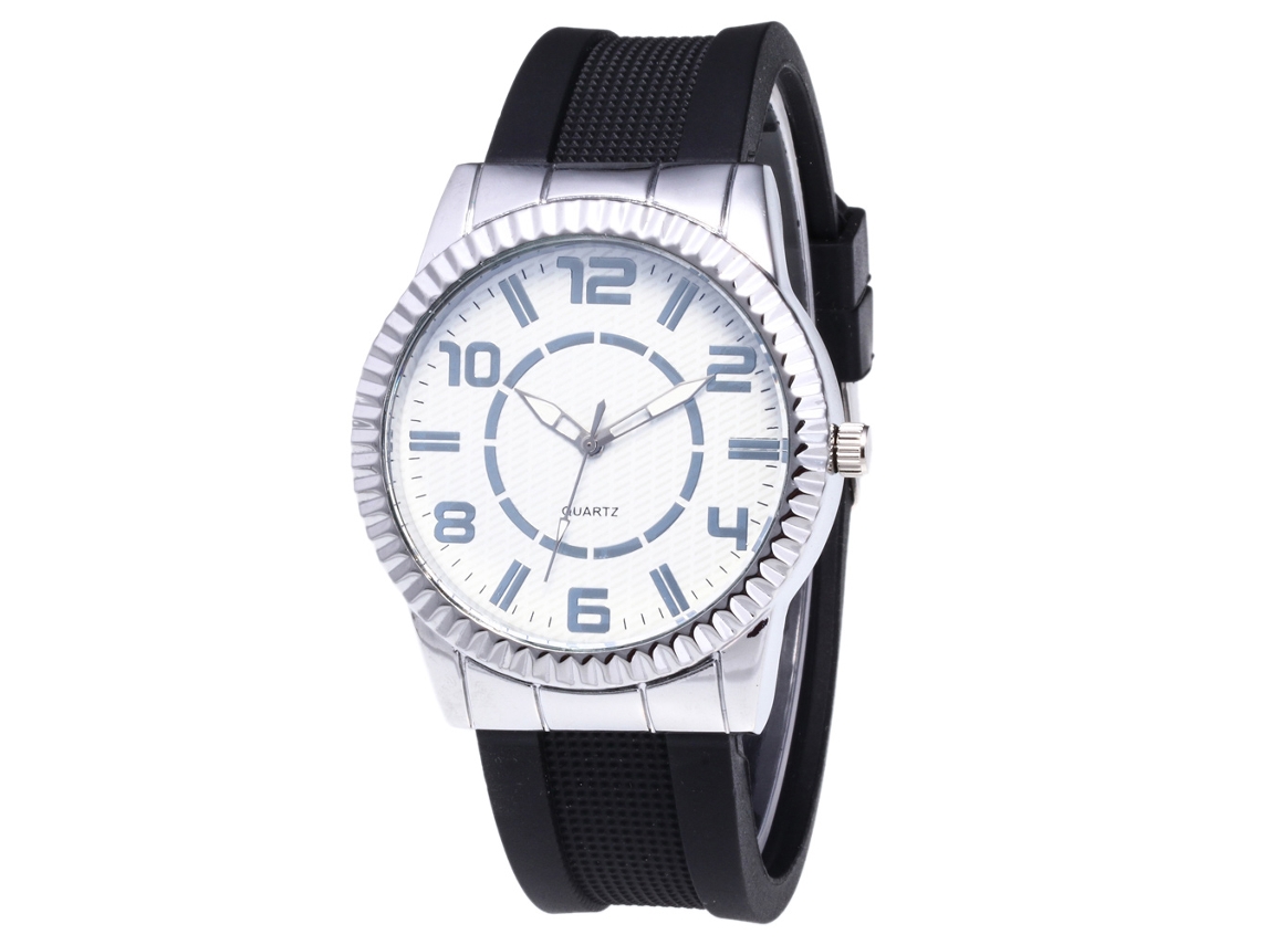 Relógio de quartzo unissex Zhoulianfa com pulseira de silicone casual Zlf0456-d