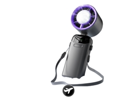 Laxiscreed Mini Ventilador Portátil Com Usb E Display Digital Para Uso Ao Ar Livre E Resfriamento Rápido