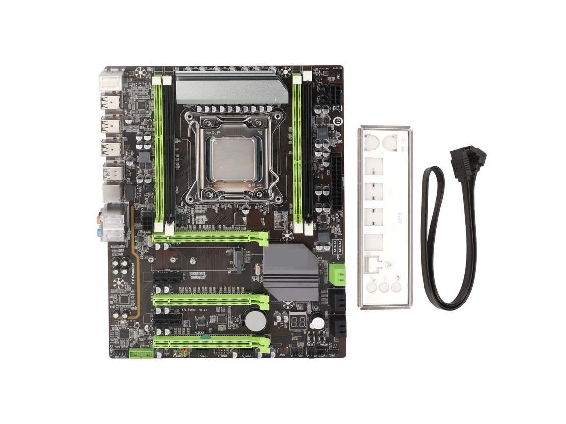 Placa-mãe Desktop X79t Lga 2011 Com 4xddr3 6xsata Alimentação De 8 Fases