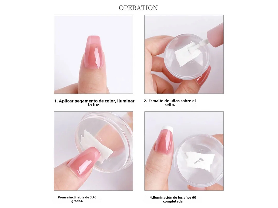 Kit para Lixar Unhas com Pontas de Silicone, Incluindo Dispensador de Tinta. MDUG