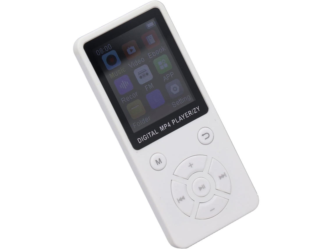 Leitor de MP3/MP4 de 64 GB, Tela, Bluetooth 5.0, 64 GB de armazenamento, Alto-falante FM, Vídeo de 1,8", Leitor de e-books