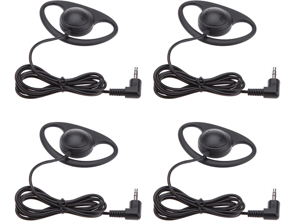Fone De Ouvido Em Formato D Com Conector 3,5 Mm E Gancho Unilateral