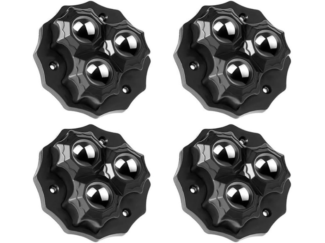 Conjunto De 4 Rodízios Giratórios Para Móveis - Modelo Resistente