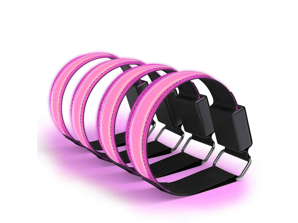 Pulseiras Luminosas Reflexivas USB 4pcs MARCA