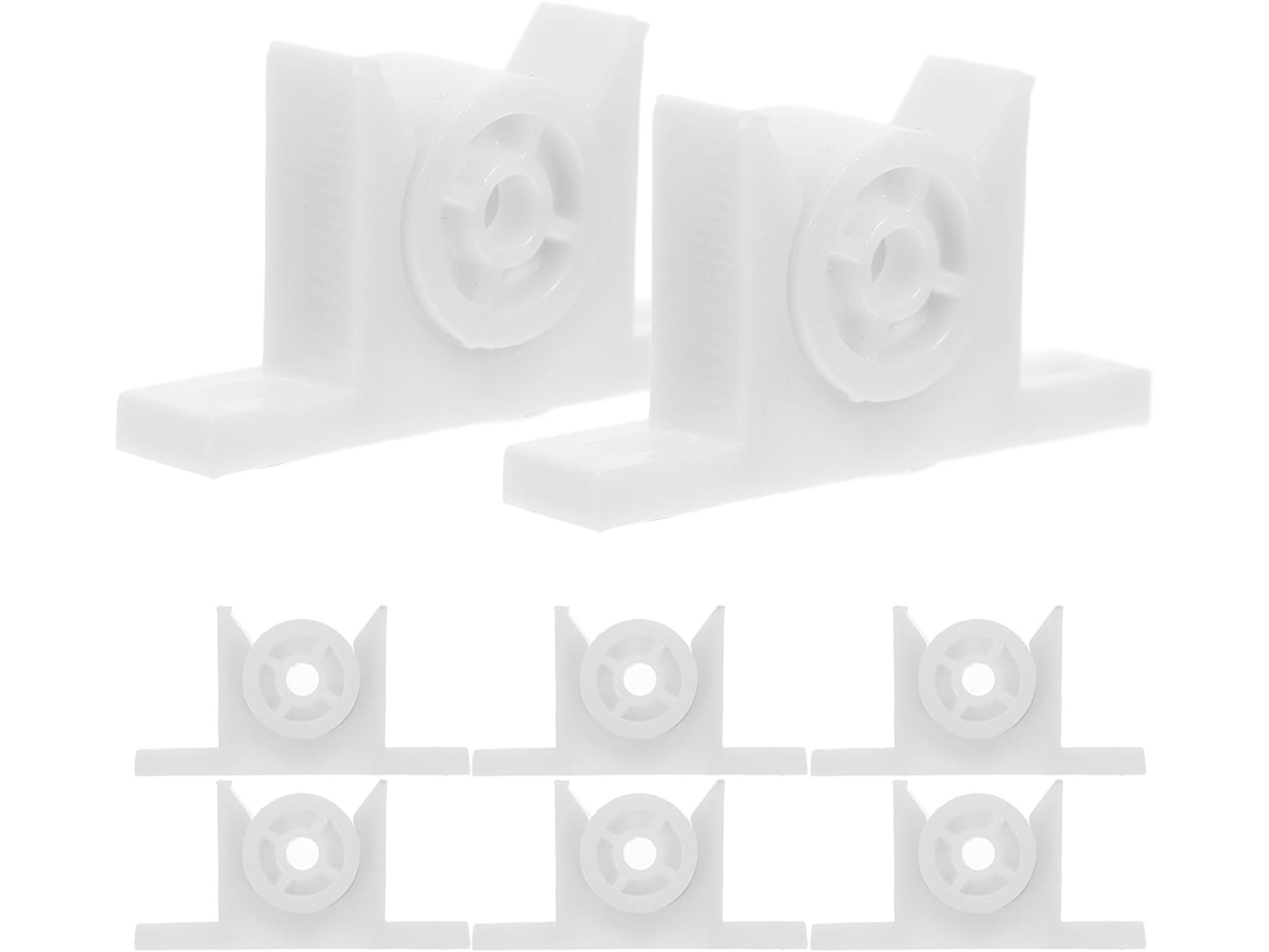 Lurrose Conjunto De 10-fechos Bola Em Abs Branco Para Portas Armário, Com Fácil Instalação E Abertura Sem Esforço