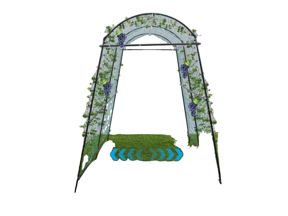Treliça Para Plantas, Design Em Arco, Construção Em Aço Durável, L