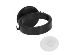Suporte De Parede Para Secador Cabelo, Autoadesivo, Economiza Espaço, Preto.