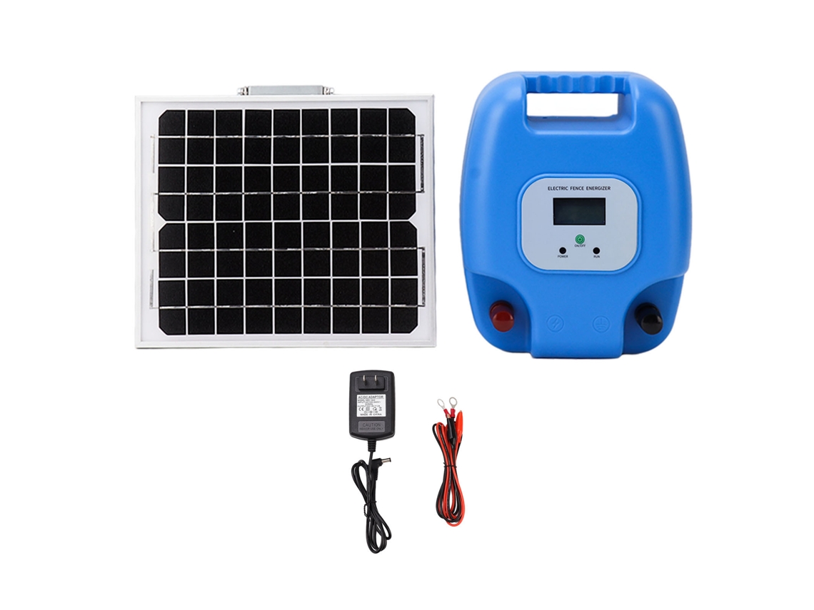 Cerca Eléctrica de Alta Tensão de 3 a 10 Km com Painel Solar para Gado, 240v, 8000mah LAXISCREED