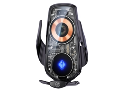 Carregamento Sem Fio Para Carro, Carregamento Rápido Sem Fio De Alta Velocidade De 15 W, Rotação De 360 °, Colorido