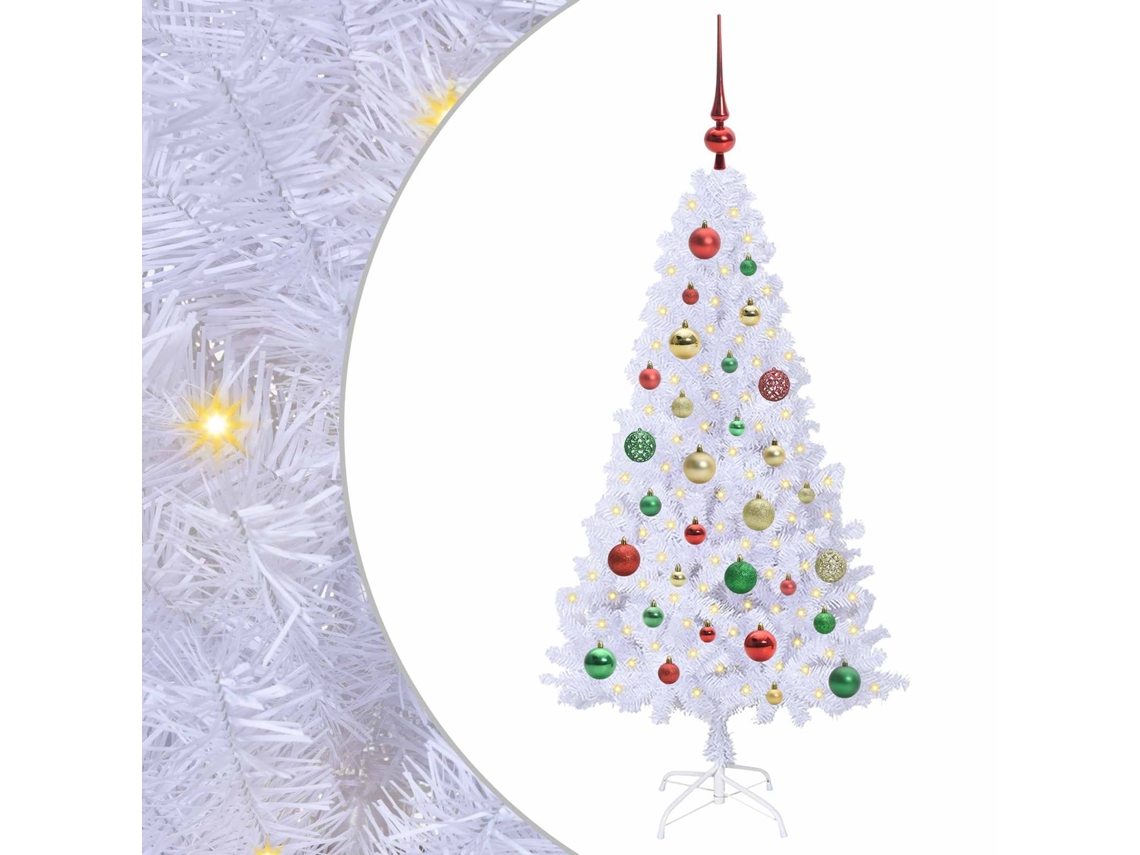 Conjunto 1 Decoração De Natal Vidaxl Branco Pvc (120 Cm)