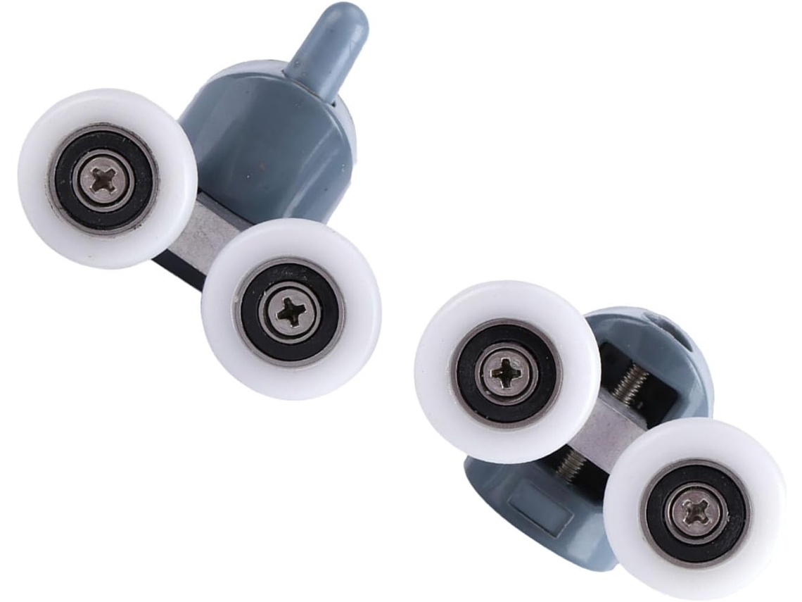 Rodízios Deslizantes Para Portas De Chuveiro, Polias Fáceis De Limpar, 8 Rodízios Duplos Para Portas De Vidro 5mm 6mm
