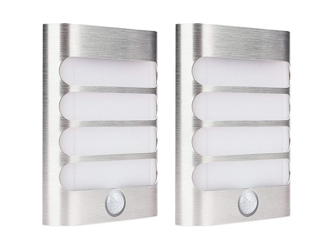 2026 linjou Luces de Pared Con Sensor de Movimiento, Instalación Sin Cable para Escaleras Cocina Baño Pasillos Armarios Luz Blanca Cálida