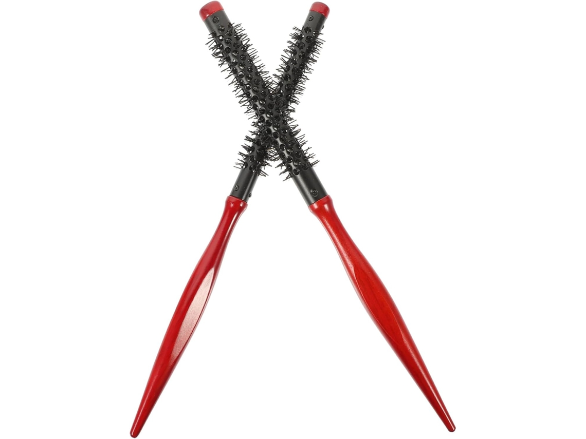 Conjunto De 2 Escovas Cabelo Antiestáticas Madeira Beaupretty, Tamanhos 10e 12, Escovas De Rolo Para Mulheres E Homens