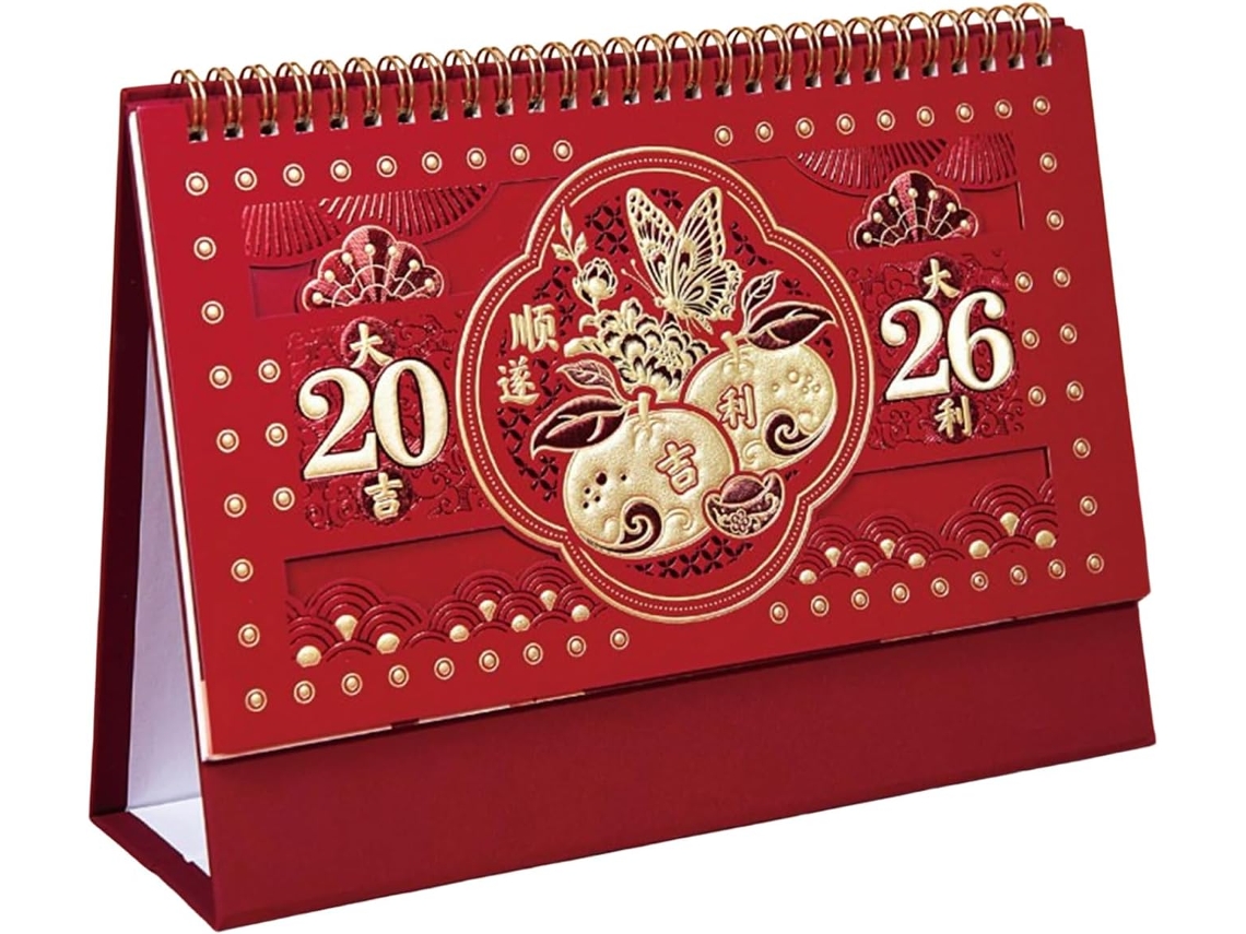 Calendário de Mesa 2026 Agenda Mensal do para Amigos, Dormitório, CHABERLU