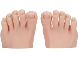Modelo de Pé Artificial com Design Semiarticulado, Feito de Silicone Macio Ferramenta de Manicure para Treinamento. SFUSHOS