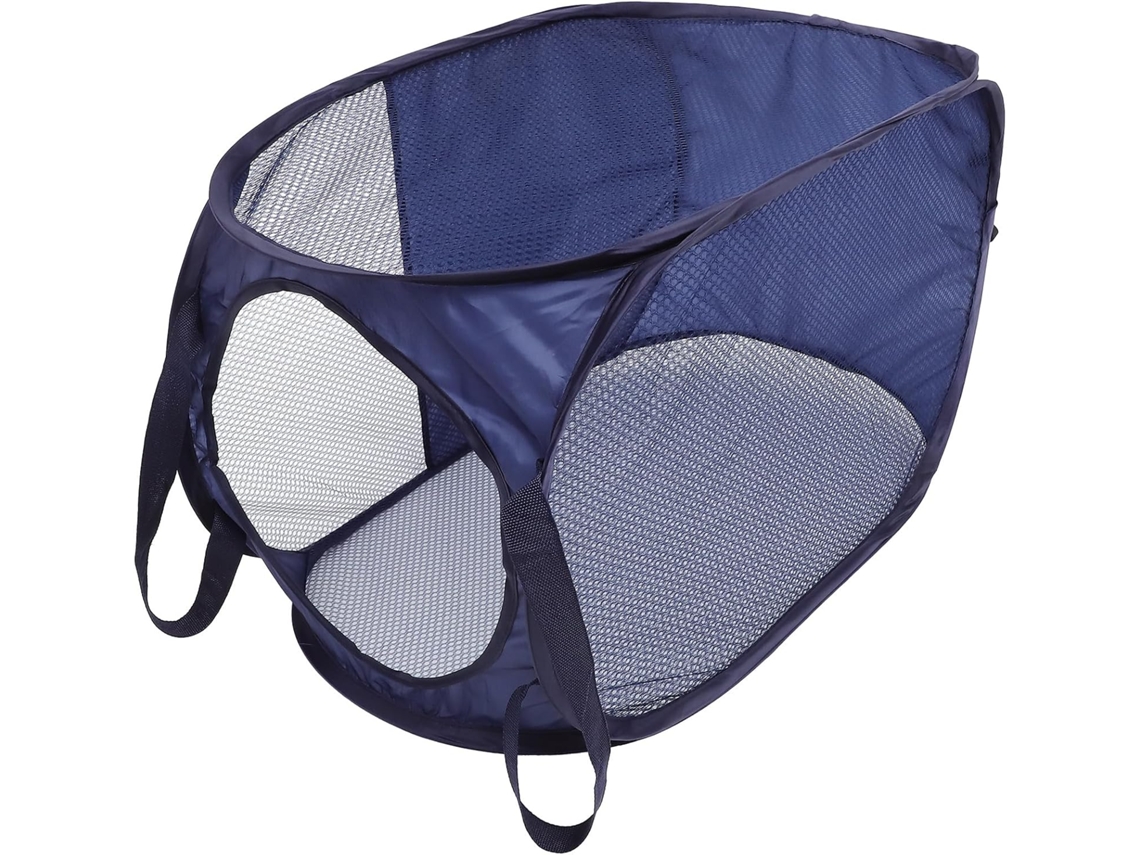 Cesto de Roupa Dobrável com Tecido Malha, Grande Capacidade, Resistente Ao Desgaste, À Prova CHABERLU