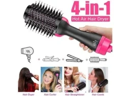 Escova Secadora De Cabelo Rotativa Vinsic Secador De Cabelo 3 Em 1 Função Iônica Revestimento Cerâmico Rosa Nostalgia88
