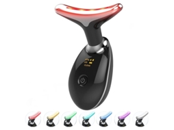 Massageador De Rosto E Pescoço Ferramentas Multifuncionais Para Cuidados Com A Pele Facial Dispositivo De Beleza Led De 7 Cores Para Uso D Bestvite
