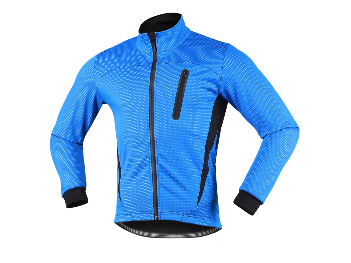 JAQUETA DE CICLISMO MALI para inverno, fleece térmico, à prova de vento, com reflexivos (S/MARCA)