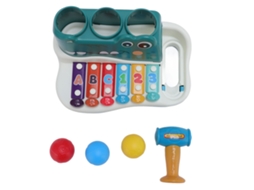 Primerox brinquedo Piano de Batidas À Mão 2 em 1 Teclado Eletrônico Educativo para Bebês