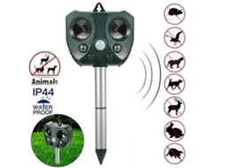Repelente solar ultrassônico para gatos, com horários e frequência ajustáveis para mantê-los no lugar em todo o seu jardim.