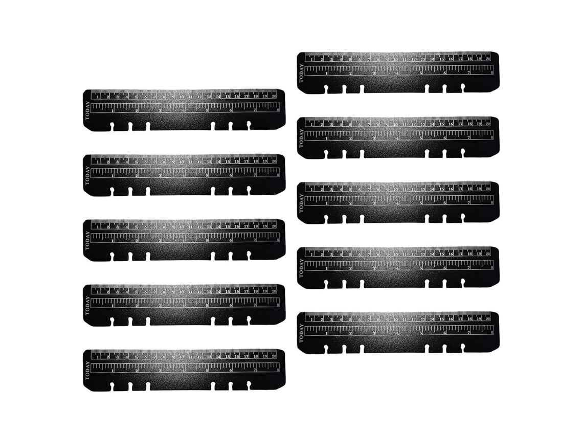 Conjunto De Réguas Para Caderno, 6 Furos, 10 Peças, Estudo,