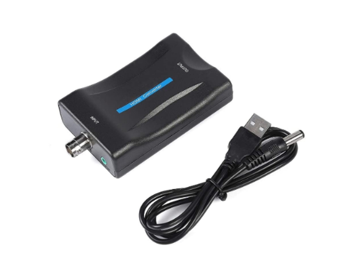 Conversor De Vídeo Bnc Para Hdmi 1080p/720p, Bnc Fêmea, Adaptador Conversor, Para Monitor, Dvd Etc Preto Bestvite