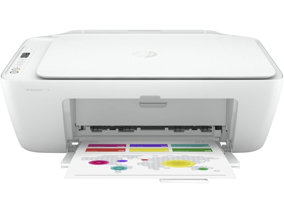 Impressora HP Deskjet 2710 (Multifunções - Jato de Tinta - Wi-Fi - Bluetooth)