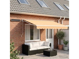 Vidaxl Toldo Retrátil Elétrico Areia 5 X 3 M